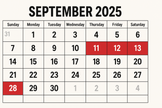 Hore! Ada Long Weekend di September 2025, Simak Daftar Lengkap Tanggal Merah dan Hari Besar