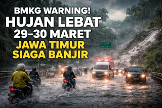 BMKG Keluarkan Peringatan Dini 29-30 Maret 2026, Jatim Masuk Status Siaga