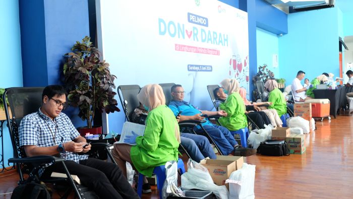 Pelindo dan UDD PMI Kota Surabaya Gelar Donor Darah Gratis 