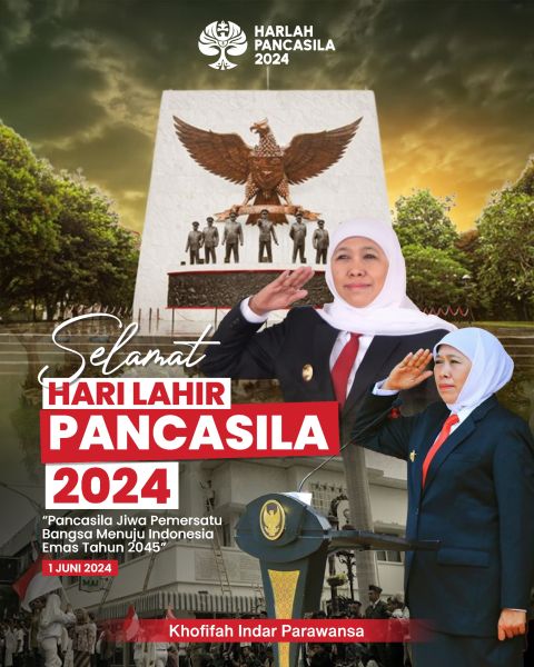 Peringati Hari Lahir Pancasila ini Pesan Khofifah