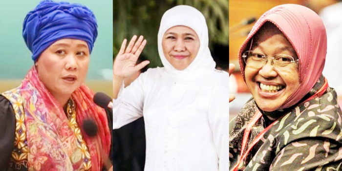 Luluk Nur Hamidah, Khofifah Indar Parawansa dan Tri Rismaharini