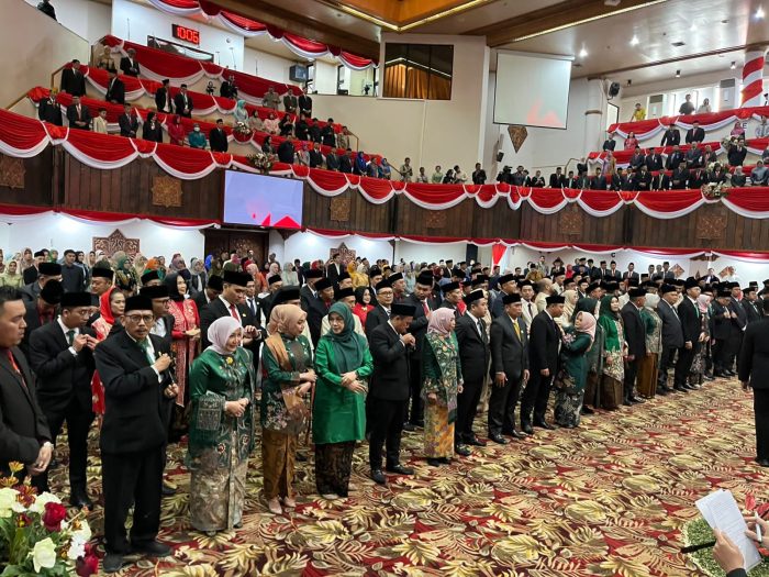 Sebanyak 120 anggota DPRD Jatim periode 2024-2029 dilantik, Sabtu (31/8/2024). Dok Humas DPRD Jatim