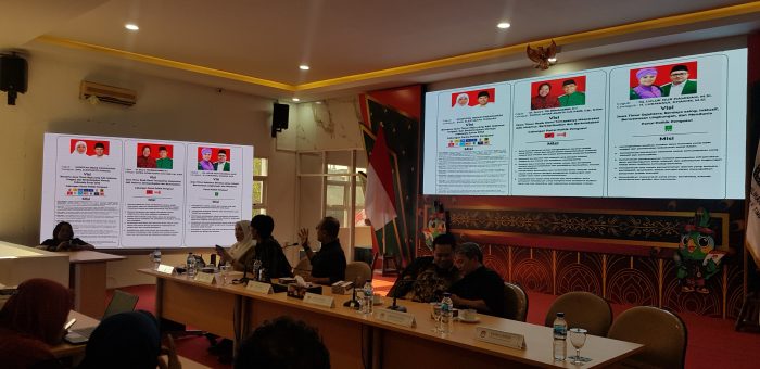 KPU Jatim menggelar media briefing persiapan penetapan pasangan calon (Paslon) Gubernur dan Wakil Gubernur Jawa Timur Tahun 2024, Jumat (20/9/2024).