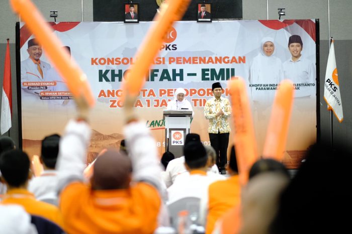 Konsolidasi Pemenangan Khofifah-Emil anggota Pelopor PKS Zona 1 Jatim, yang digelar PKS Jawa Timur, Minggu (8/9) di Surabaya