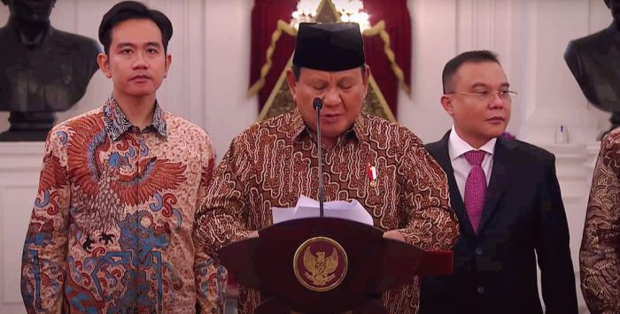Susunan Menteri Prabowo-Gibran, Mayor Teddy Ditunjuk sebagai Sekretaris Kabinet Merah Putih