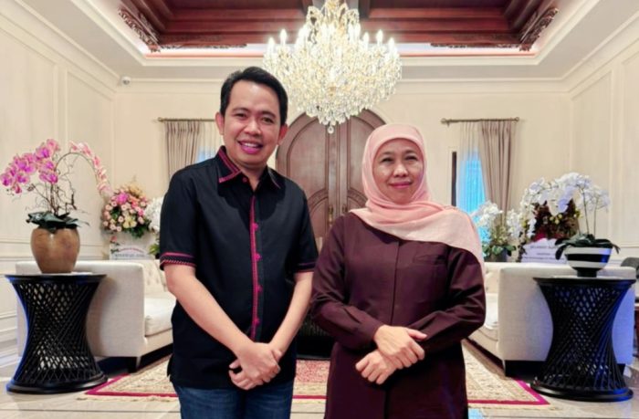 Bupati Jember terpilih, Gus Fawait saat silaturahmi di kediaman Gubernur Jatim terpilih Khofifah Indar Parawansa, Selasa (10/12/2024). Ist
