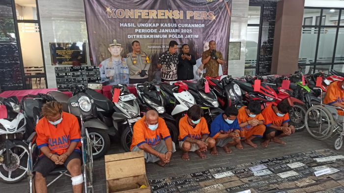 Polda Jatim Ungkap Jaringan Curanmor Lintas Kota