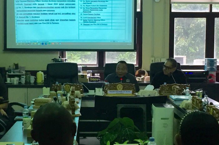 Konflik Lahan di Jalan Kemudi, Komisi A DPRD Surabaya Gelar Hearing untuk Mediasi