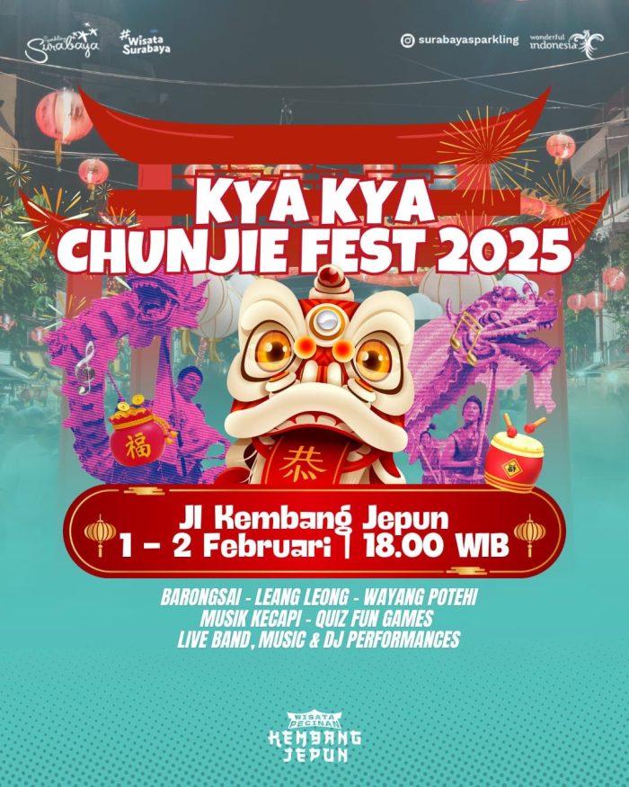Pemkot Surabaya Bersama Pedagang Gelar Kya-Kya Chunjie Fest 2025, Catat Tanggalnya