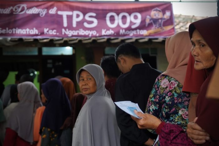 Antusias warga menyalurkan kembali hak pilihnya pada Pemungutan Suara Ulang (PSU) Pemilihan Bupati dan Wakil Bupati Magetan tahun 2024 yang digelar Sabtu (22/3/2025).