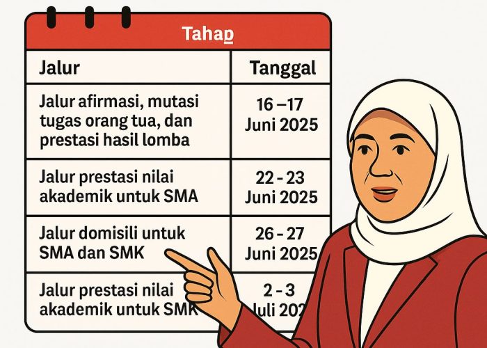 Jadwal Lengkap SPMB 2025 SMA dan SMK Negeri di Jawa Timur. Ilustrasi Lingkaran.net