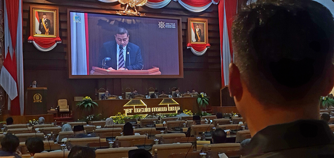 Juru bicara Komisi E DPRD Jatim, Puguh Wiji Pamungkas
