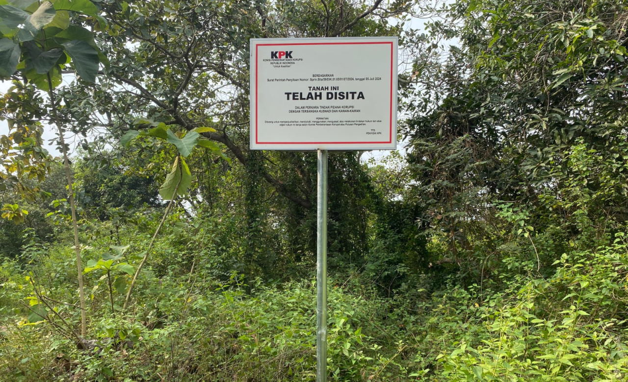 Salah satu tanah di Tuban yang akan dijadikan penambangan pasir disita KPK. Ist