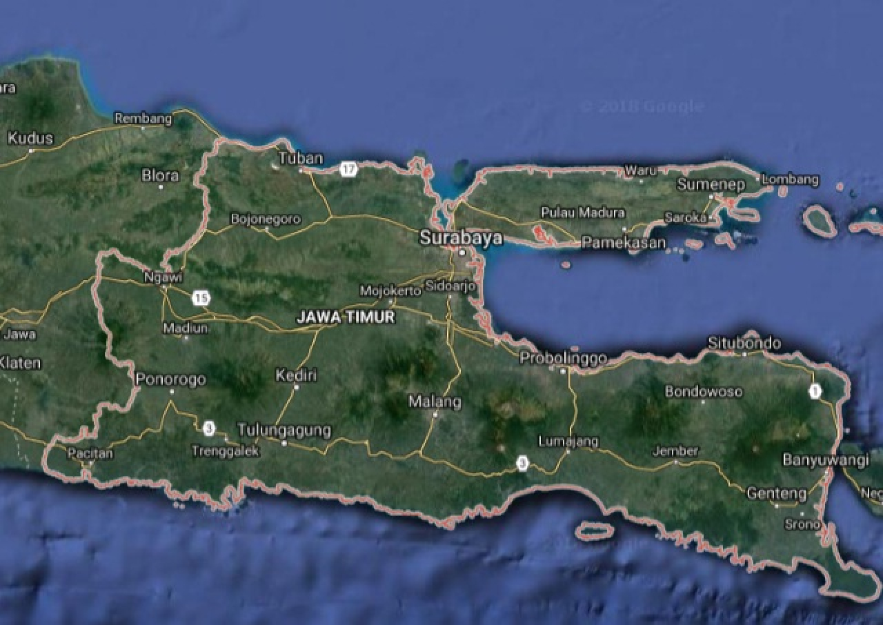 Peta Jawa Timur. Ist