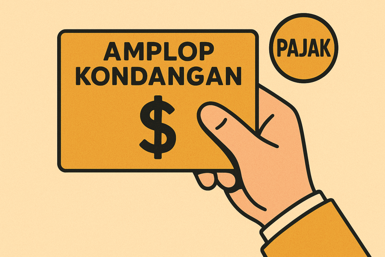 Ilustrasi amplop kondangan kena pajak