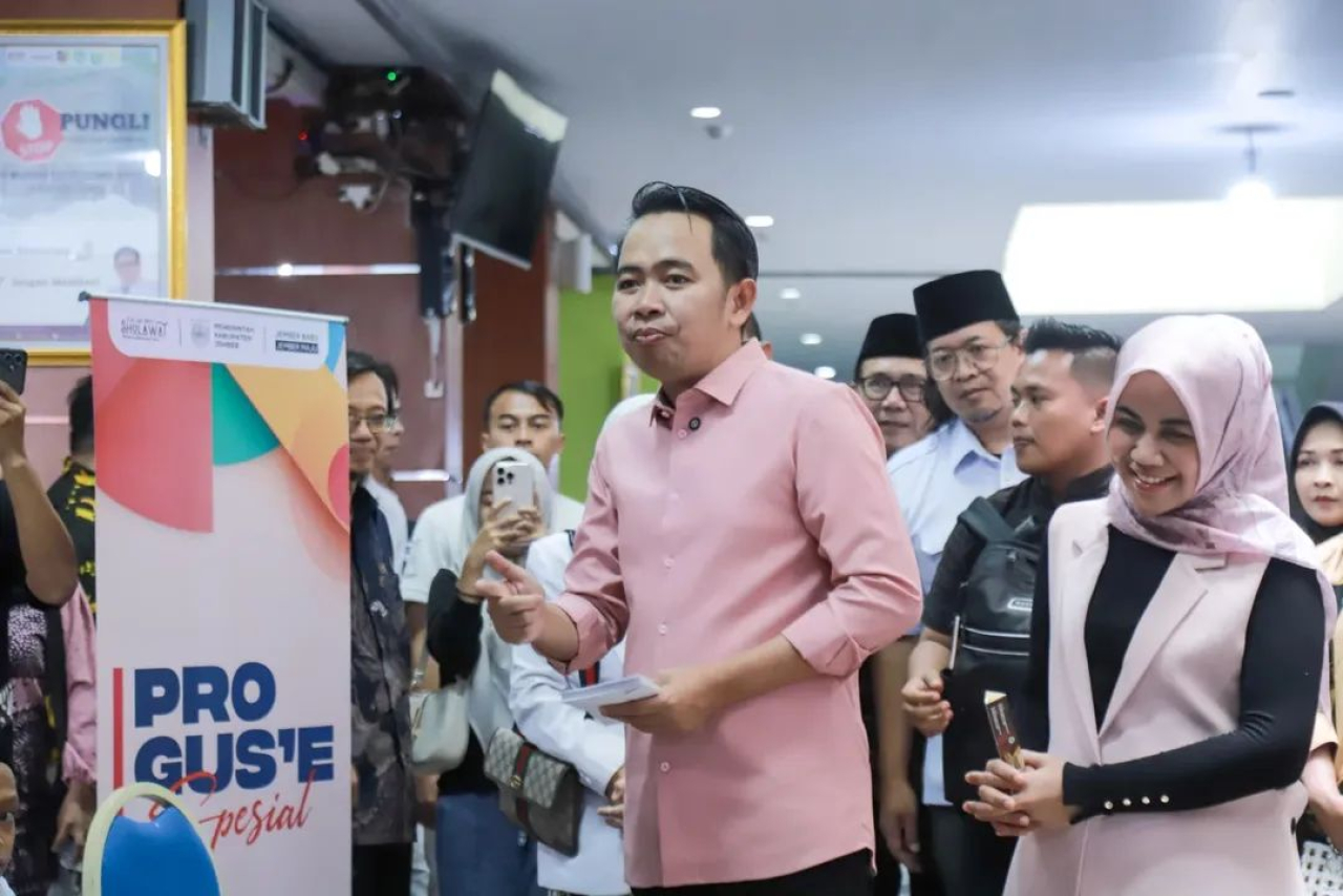 Bupati Jember Gus Fawait luncurkan program Gus'e Peduli Kesehatan di Aula Darusy Syifa, Rumah Sakit dr. Soebandi Jember, Minggu (6/7/2025). Ist