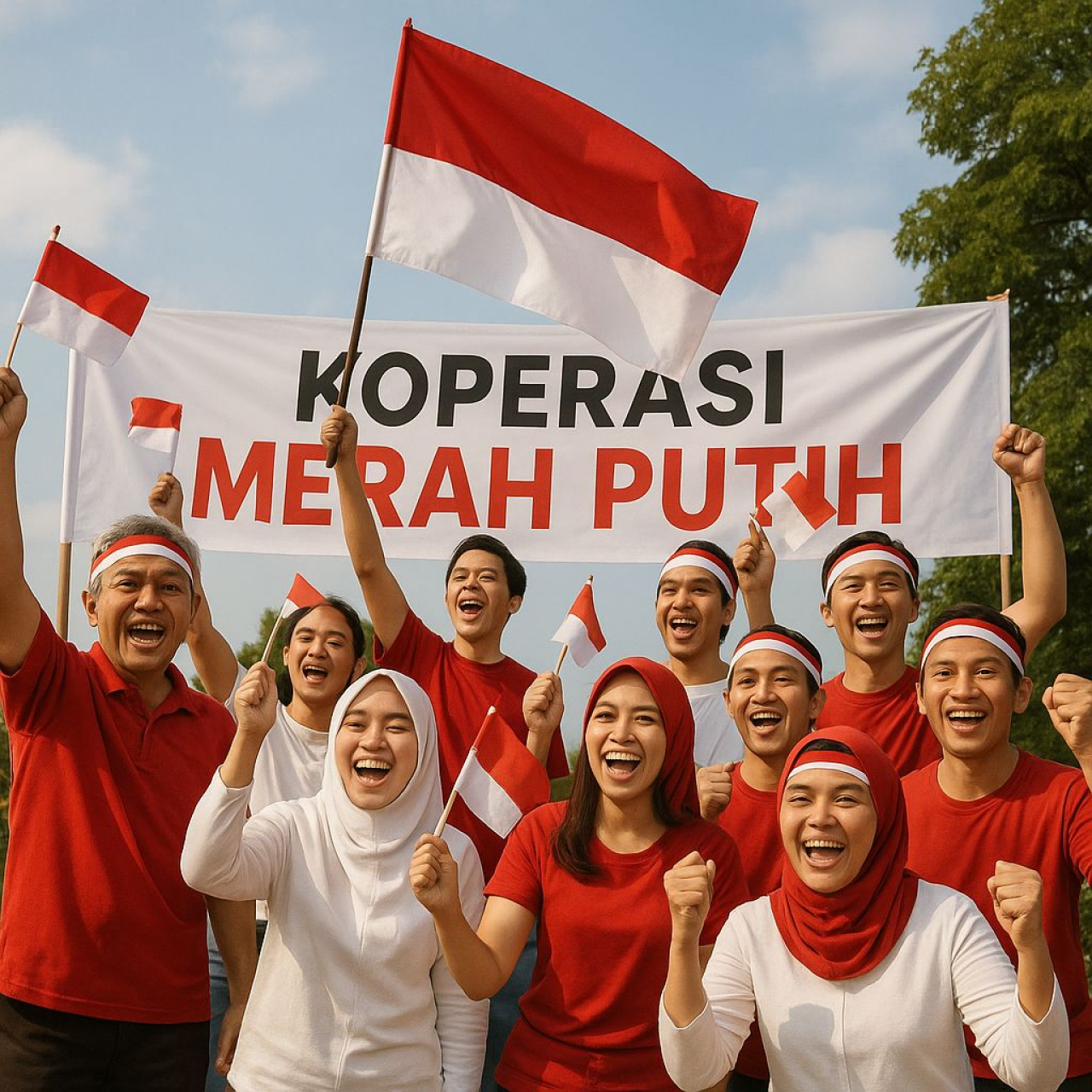 Ilustrasi Koperasi Merah Putih (KMP)