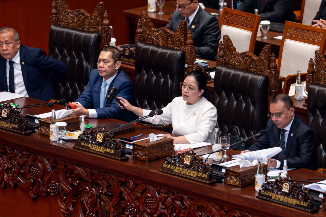 Ketua DPR RI Puan Maharani pimpin rapat paripurna. Ist