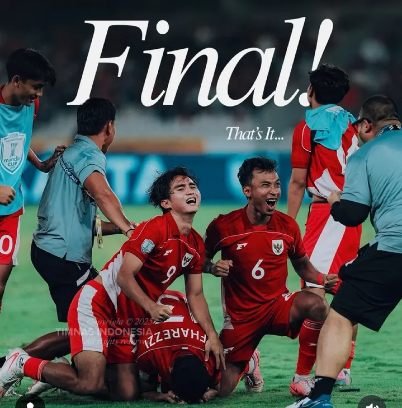 Timnas Indonesia U23 ke final Piala AFF U23 2026 (Foto: Instagram Timnas Indonesia)