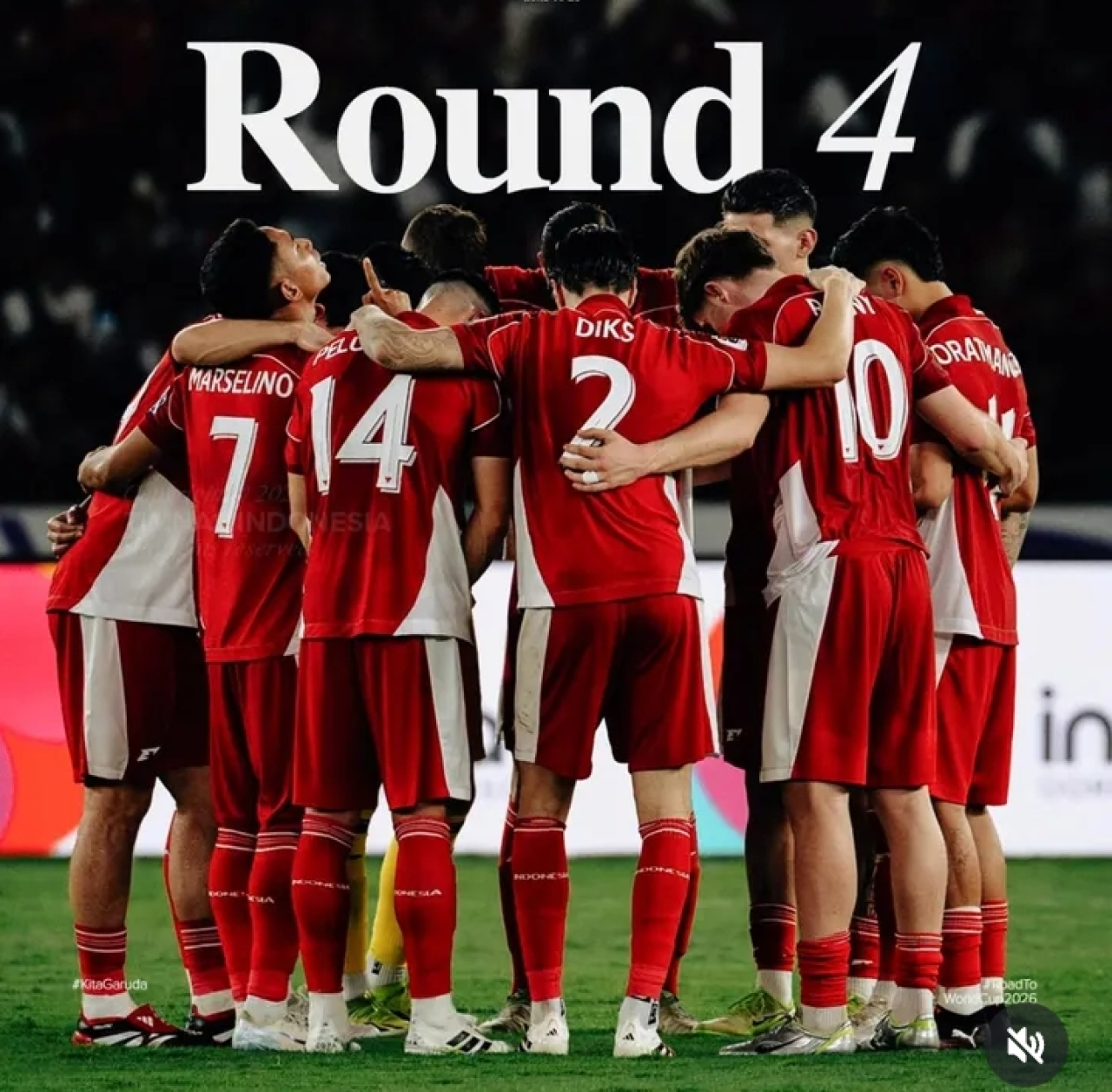 Timnas Indonesia akan tampil di Babak IV Kualifikasi Piala Dunia 2026 pada Oktober nanti (Foto: Instagram Timnas Indonesia)