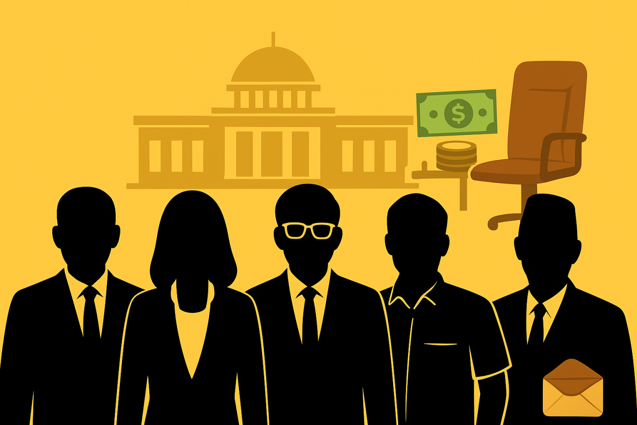 Ilustrasi gambar anggota DPR RI yang dinonaktifkan oleh Partainya.