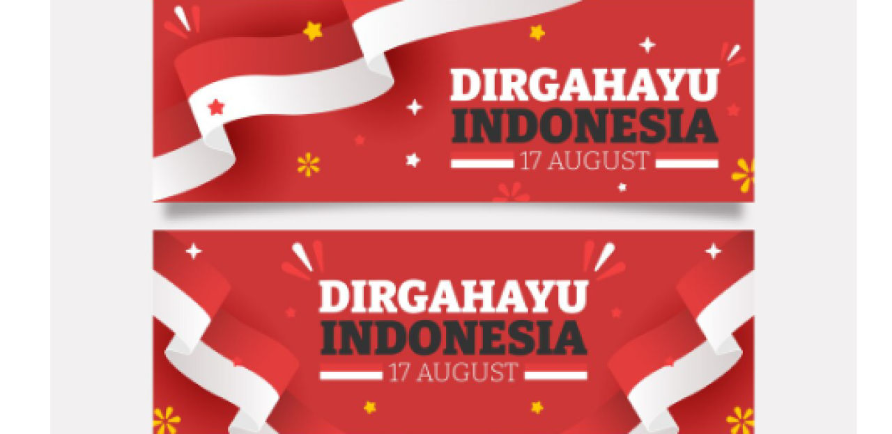 spanduk HUT ke-80 RI. (Foto: Freepik)