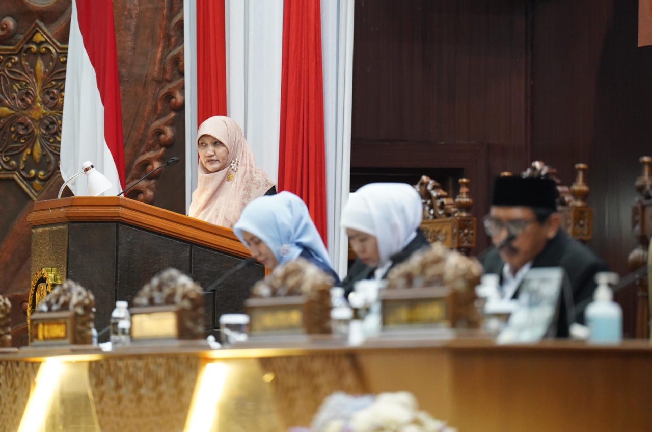 Juru bicara Banggar DPRD Jatim, Lilik Hendarwati. (Foto: Humas DPRD Jatim)