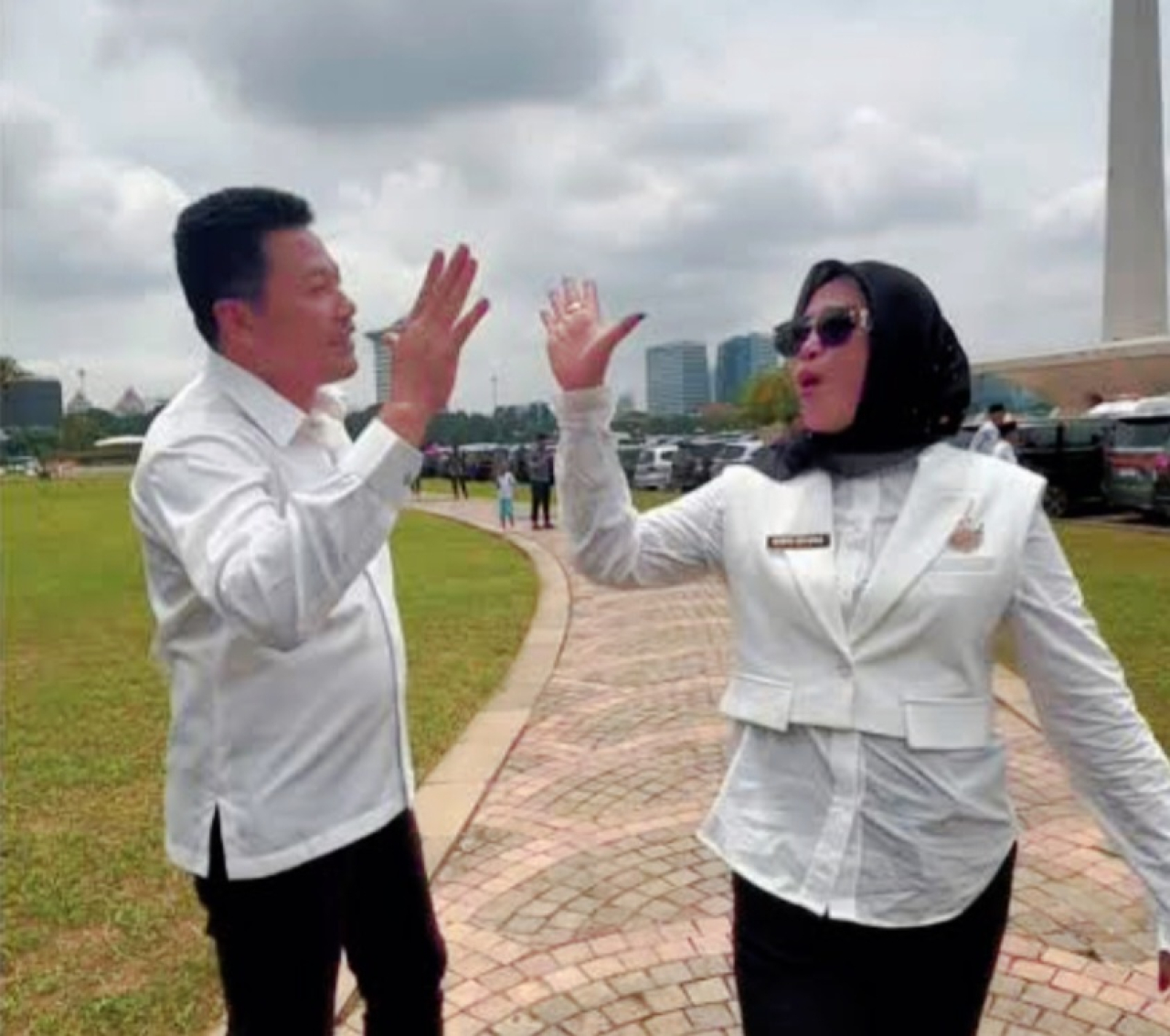 Bupati Sidoarjo Subandi dan Wabup Mimik.