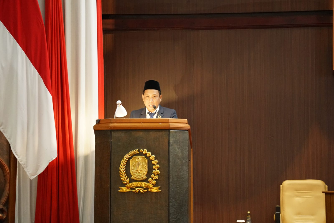 Agus Wahyudi, juru bicara Fraksi Nasdem DPRD Jawa Timur. (Foto: Humas DPRD Jawa Timur)