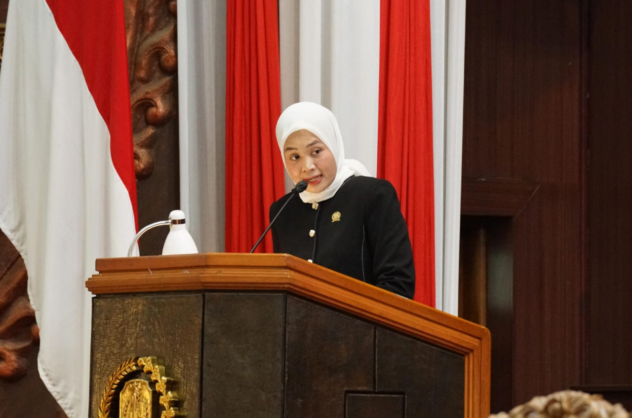 Aulia Hany Mustikasari, juru bicara Fraksi Golkar DPRD Jawa Timur. (Foto: Humas DPRD Jawa Timur)
