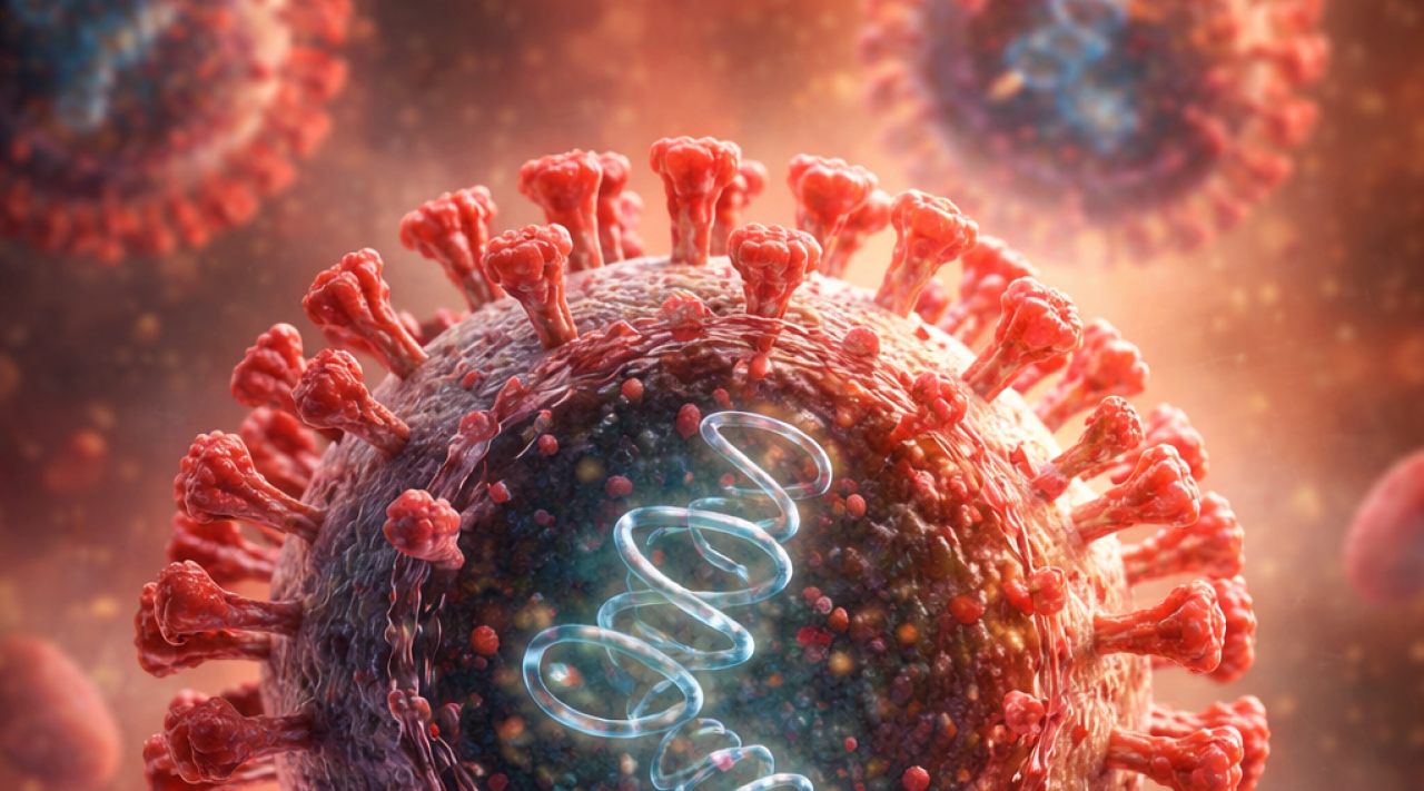 Ilustrasi virus (ChatGpt)