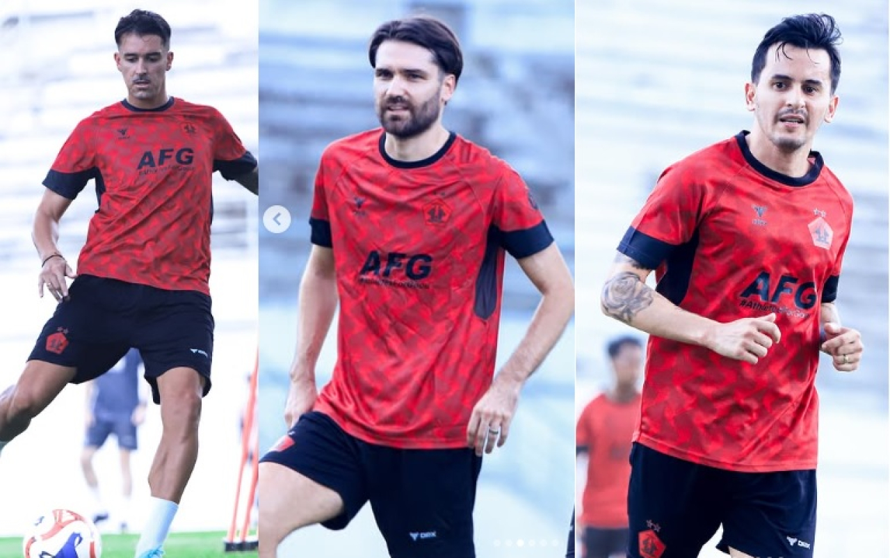 Tiga pemain asing baru Persik Kediri (Instagram/persikfcofficial)