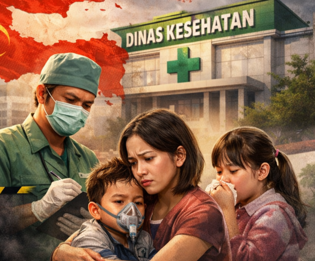 Ilustrasi gambar Super Flu. (Chat GPT)