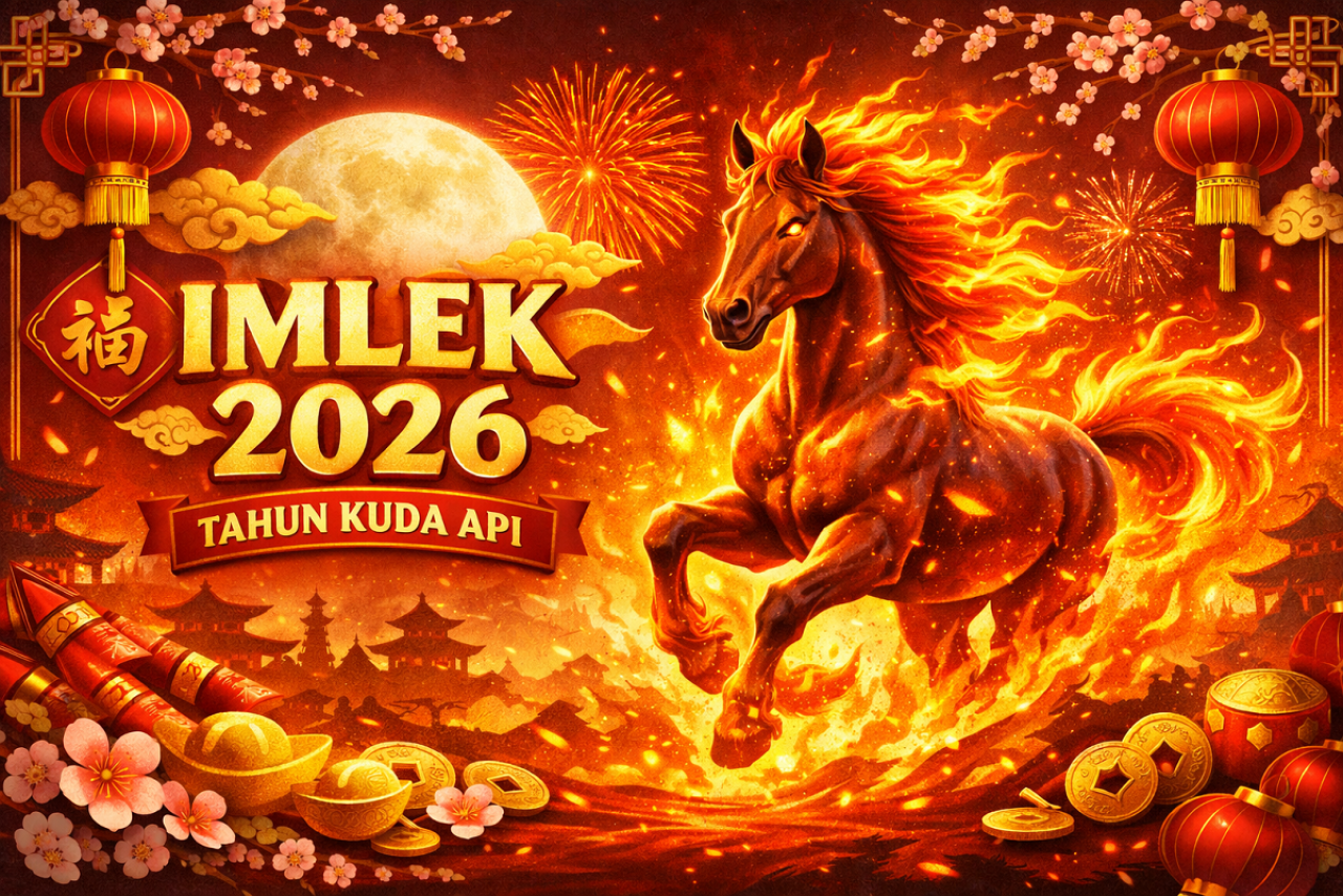 Ilustrasi Imlek 2026. (ChatGPT)