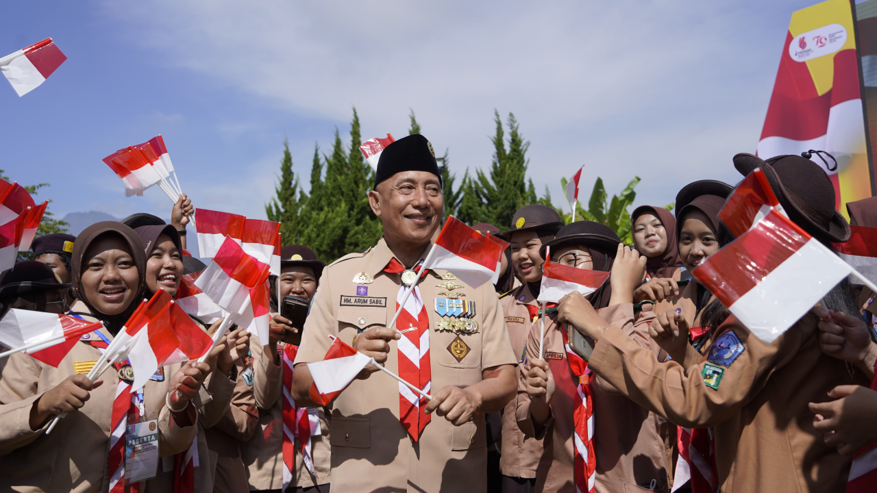 Ketua Kwartir Daerah Gerakan Pramuka Jawa Timur, Kak H.M. Arum Sabil, S.P., S.H., M.KL
