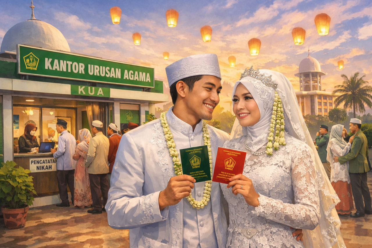 Ledakan Nikah di Bulan Syawal, Layanan KUA Tetap Ngebut Meski WFA Berlaku