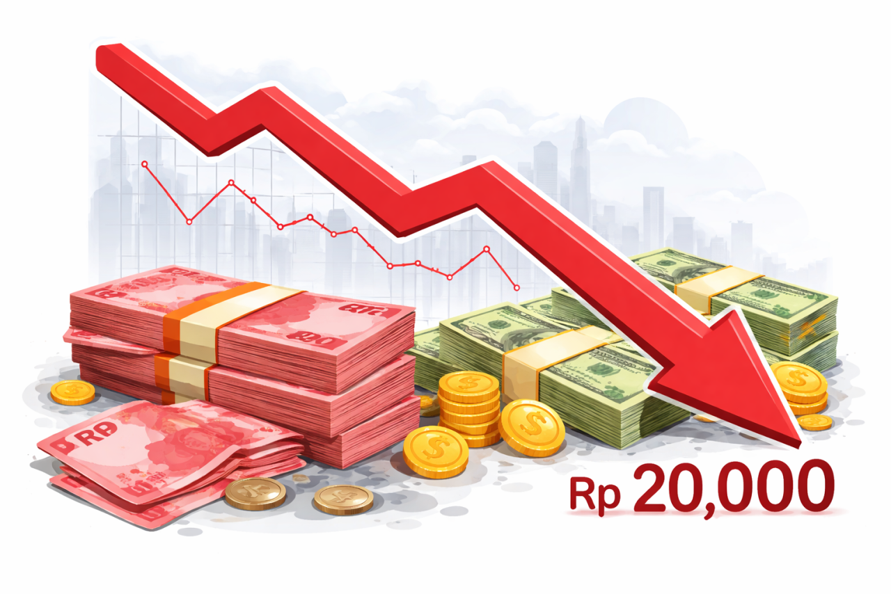 Rupiah terancam sentuh Rp 20.000 di tengah tekanan global