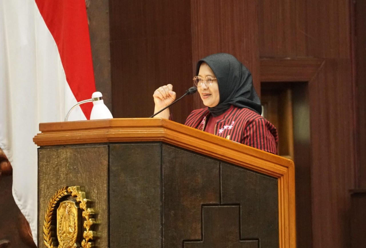 Erma Susanti, juru bicara Fraksi PDIP DPRD Jatim. (Foto Humas DPRD Jatim)