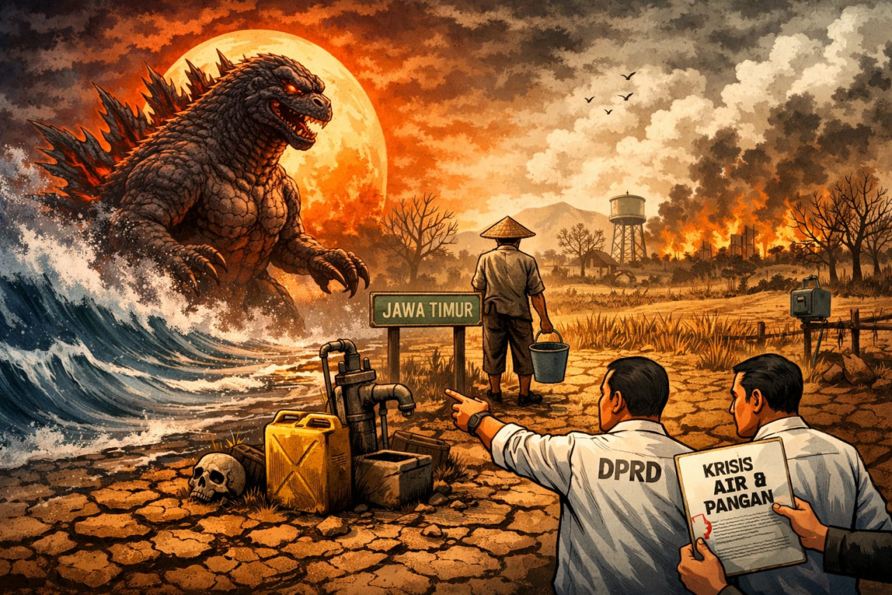 Ilustrasi Godzilla El Nino