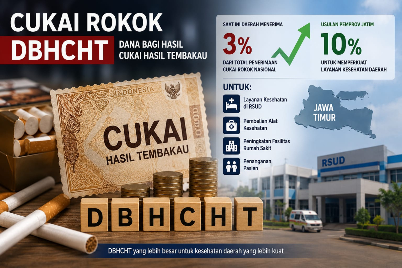 Ilustrasi Dana Bagi Hasil Cukai Hasil Tembakau (DBHCHT) yang diterima daerah.  