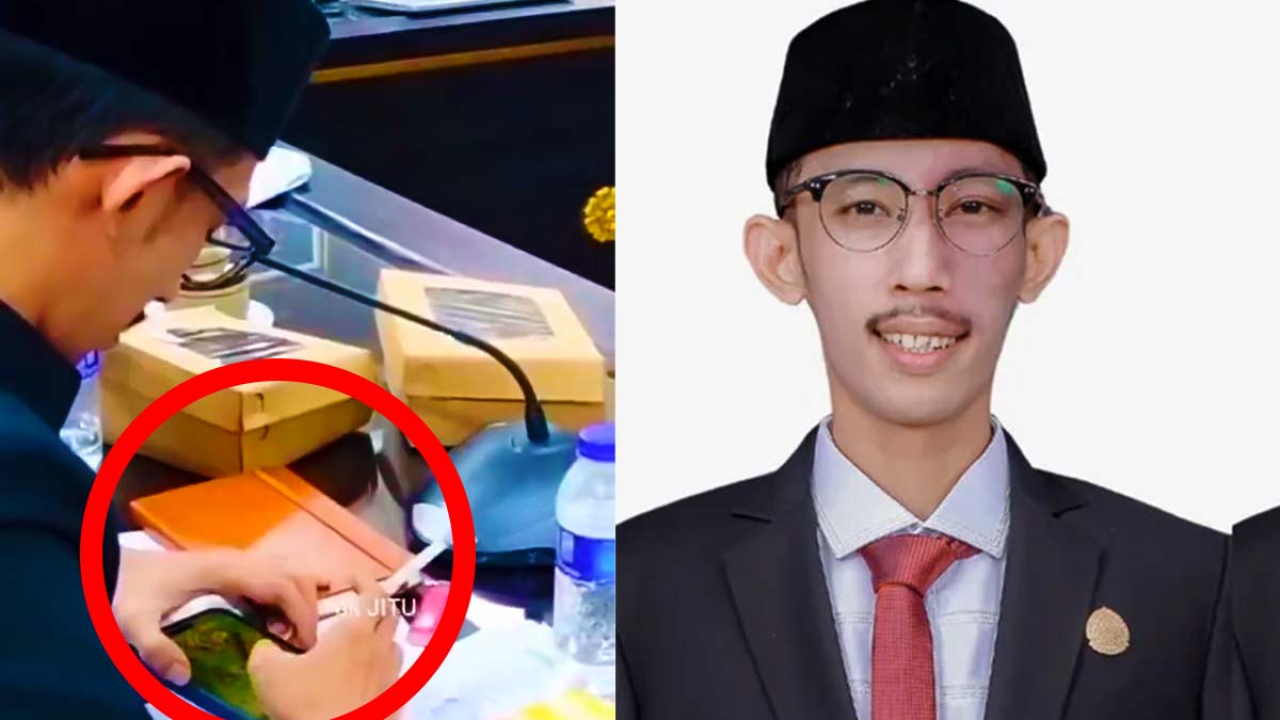Anggota DPRD Jember viral main game dan merokok saat rapat kesehatan.