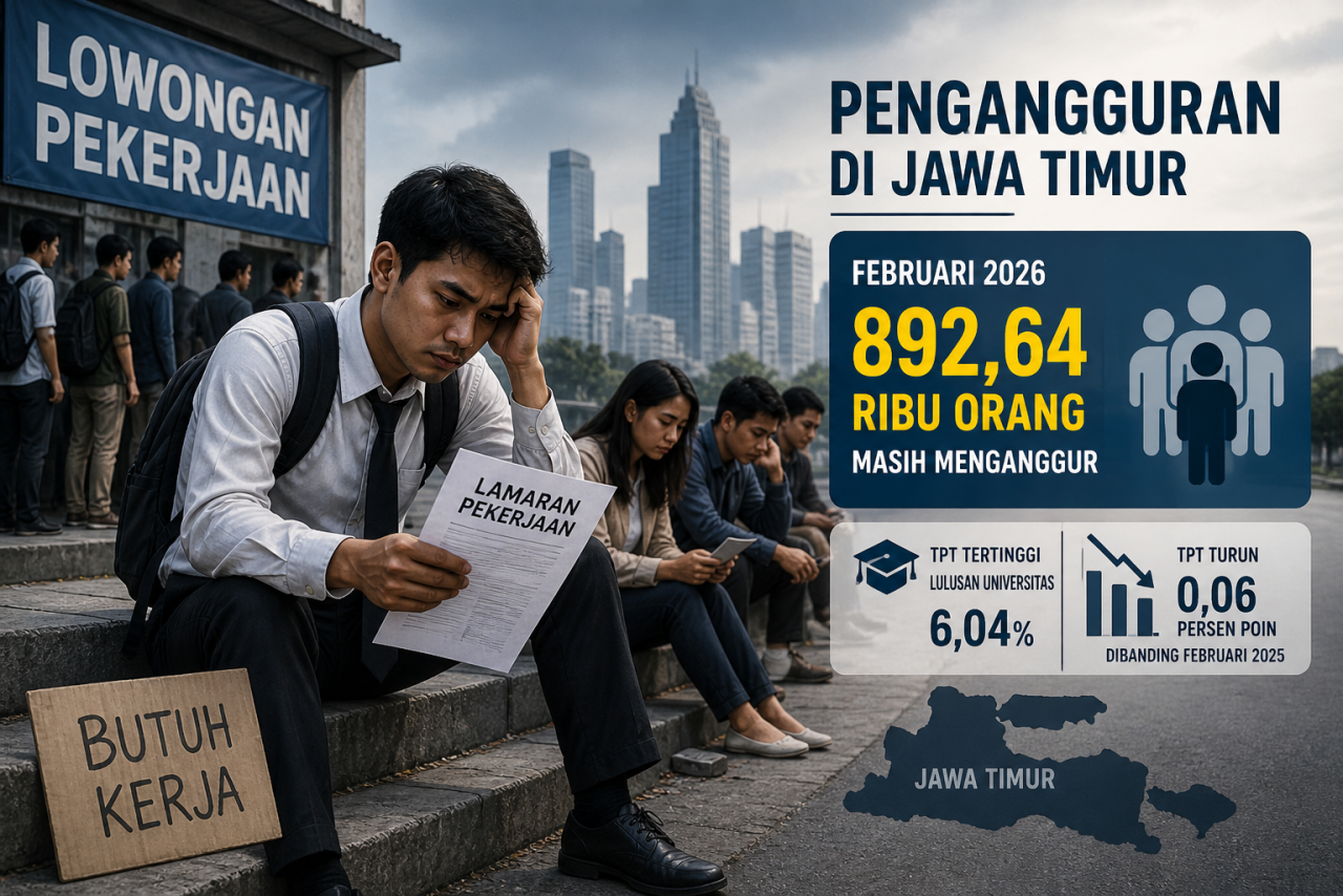 Ilustrasi warga Jatim menganggur