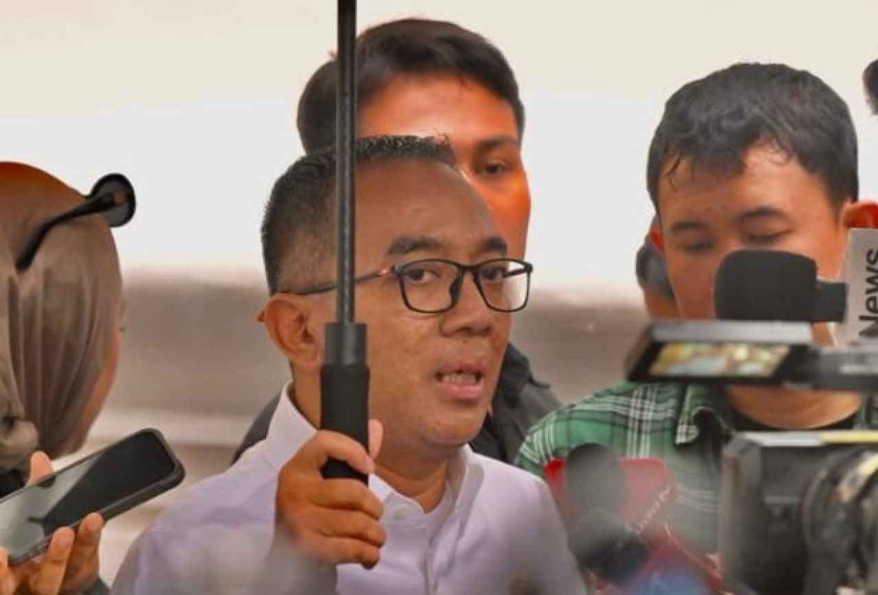 Mendiktisaintek Brian Yuliarto, usai diterima Presiden di Istana Merdeka. (Foto: BPMI Setpres)