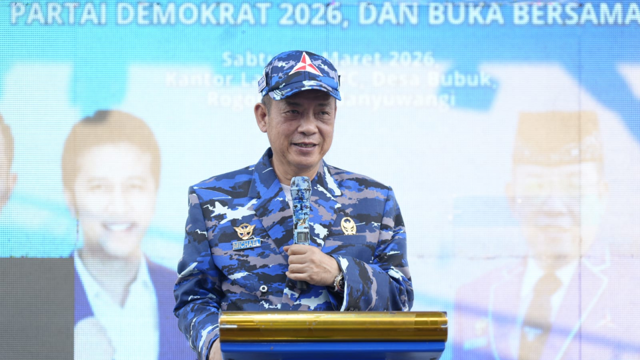Ketua DPC Partai Demokrat Banyuwangi, Michael Edy Hariyanto.