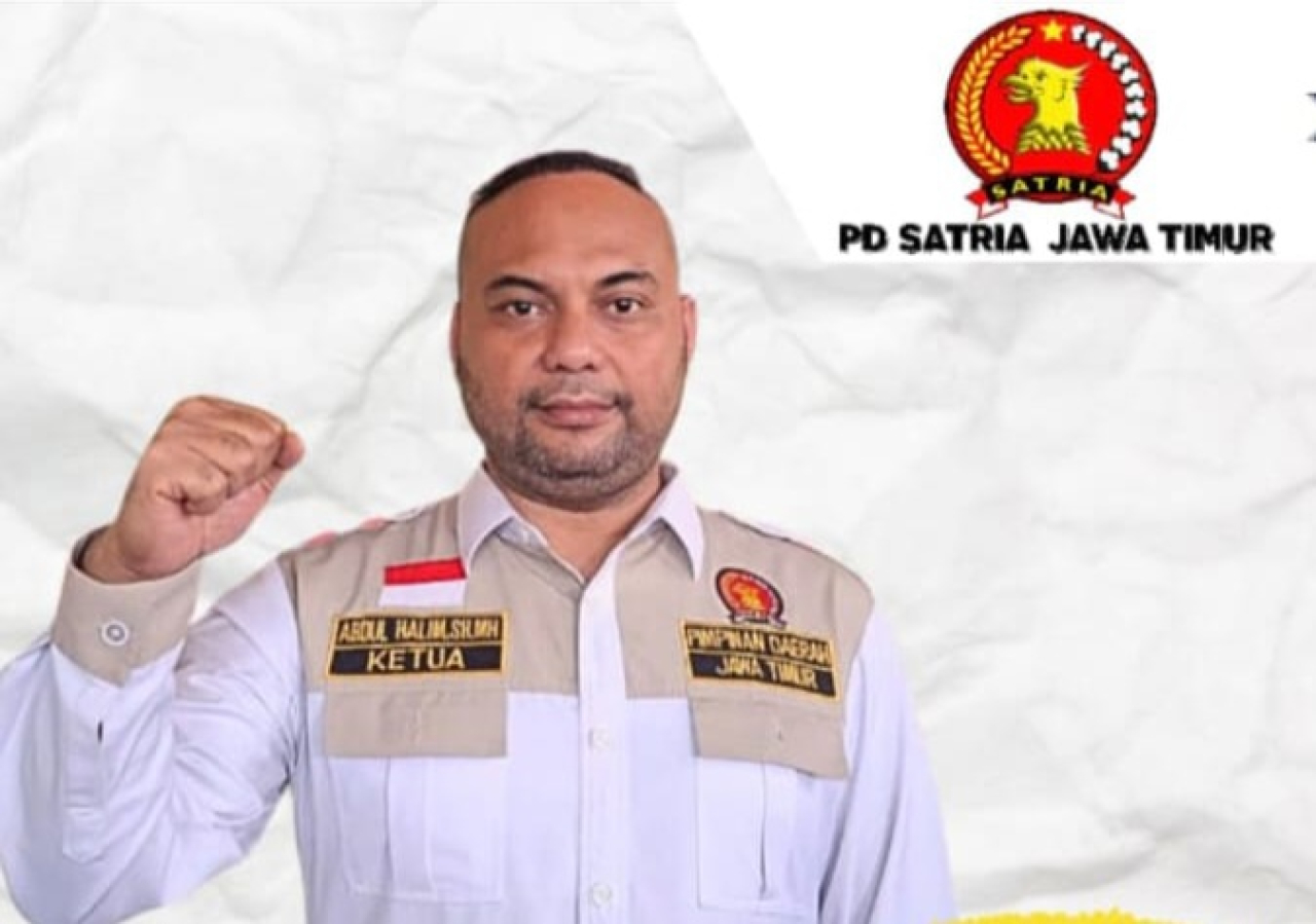 Abdul Halim, Ketua Pimpinan Daerah (PD) Satuan Relawan Indonesia Raya (Satria) Jawa Timur.