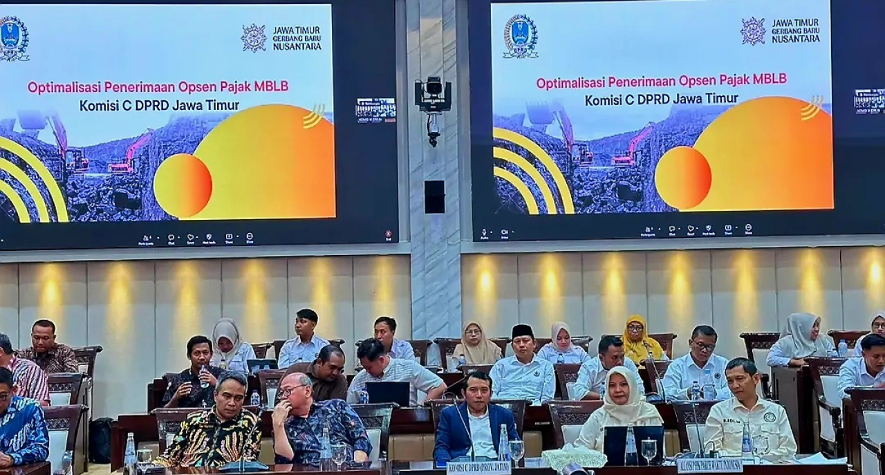 Rombongan Komisi C DPRD Jatim audiensi dengan Komisi XI DPR RI, Selasa (7/7/2026).