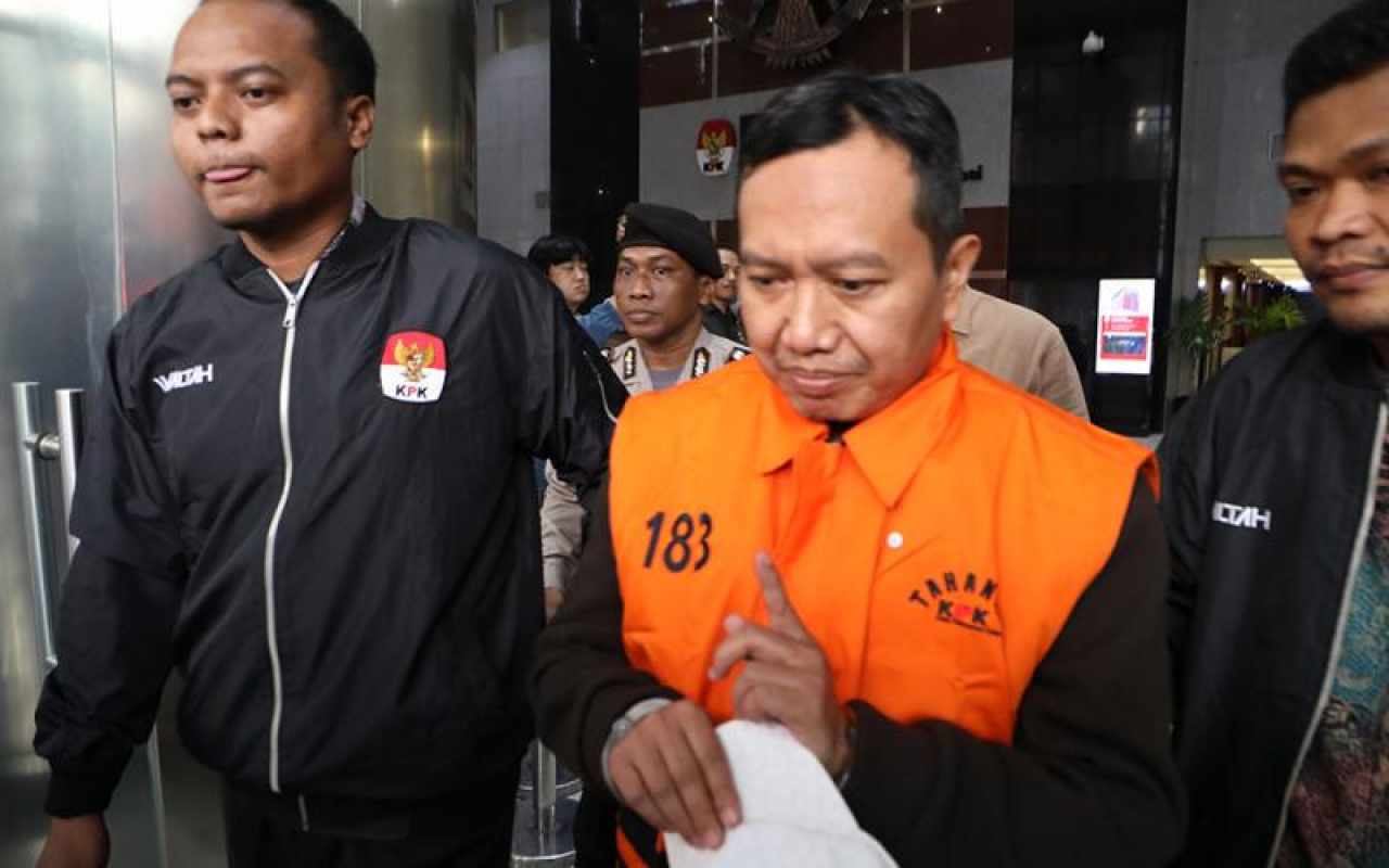 Moch Mahrus anggota DPRD Jatim ditahan KPK